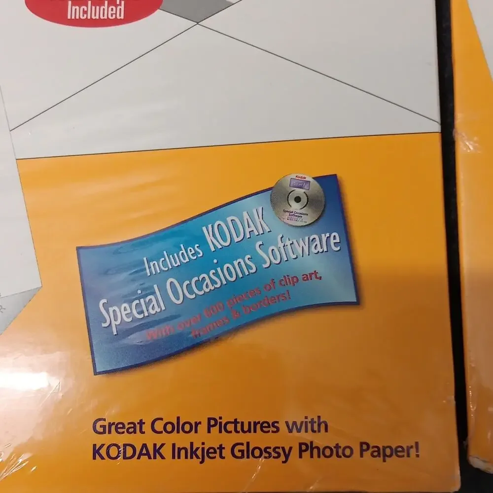 2 New In‎ Package Kodak Inkjet Picture Kit For Special Occasions 60 Glossy Cards